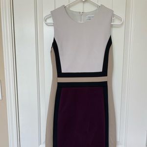 Calvin Klein dress multi color